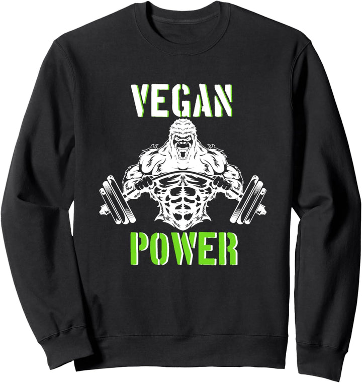 Vegan Fitness Veganer Workout Vegan Power Geschenk Sweatshirt