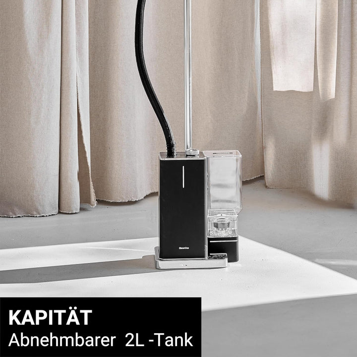 STEAMONE - Vertikaler Dampfglätter 2300 W 50 g/min - Vertikales Bügeleisen mit 2-Liter-Tank - Kabel