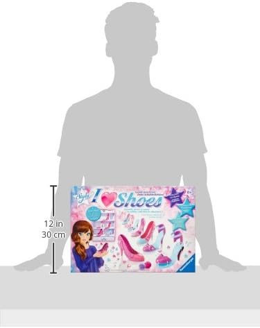 Ravensburger 18535 - Kinder-Bastelsets - I Love Shoes Maxi Princess - So Styly Italienisch/Deutsch/F