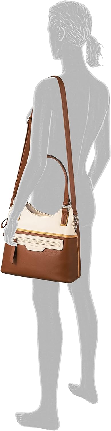 TOM TAILOR bags Jule Damen Shopper Umhängetasche ReissverschlussBraun 33 x 15 x 29,5 Mixed Cognac, 3