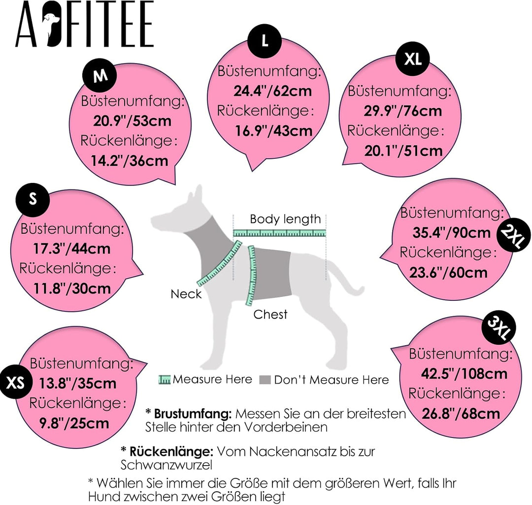 AOFITEE Hundemantel für Kleine Hunde, Wasserdicht Warme Hundejacke mit Geschirr, Winddicht Hunde Win