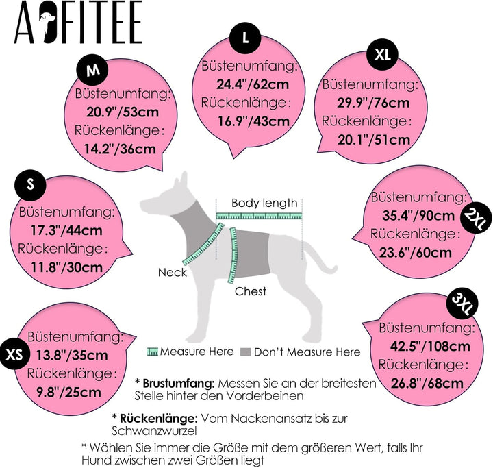 AOFITEE Hundemantel für Kleine Hunde, Wasserdicht Warme Hundejacke mit Geschirr, Winddicht Hunde Win