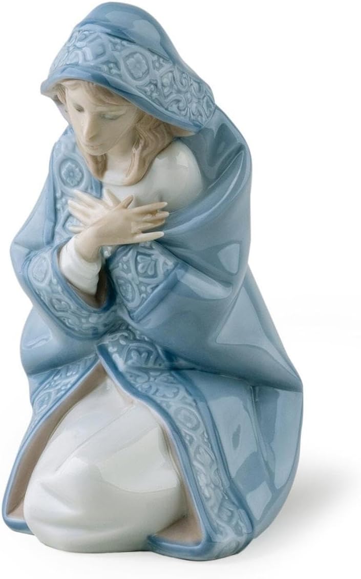 LLADRÓ Krippenfigur Jungfrau Maria. Ii. Jungfrau Maria. Porzellan.