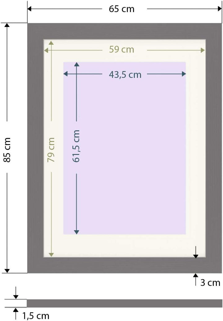 1art1 Gustav Klimt Poster Gartenweg Mit Hühnern, 1916 Gerahmtes Bild Mit Edlem Passepartout | Wand-B