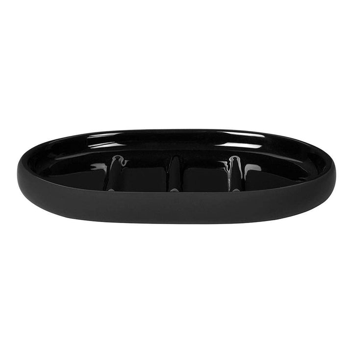 blomus Seifenschale SONO | Keramik | Farbe Black | 13L x 10B cm One Size Schwarz, One Size Schwarz