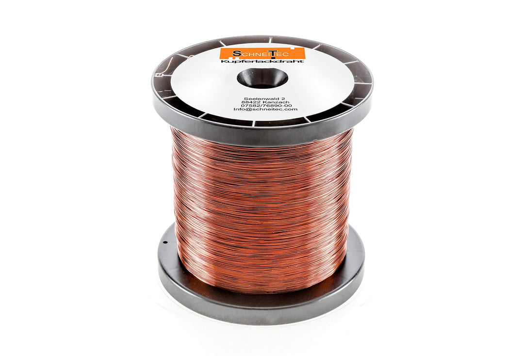 Kupferlackdraht W210 Ø 0,10 mm 200 g CU Lackdraht Grad 2 CUL Kupferdraht Gewicht 200 Gramm Durchmess