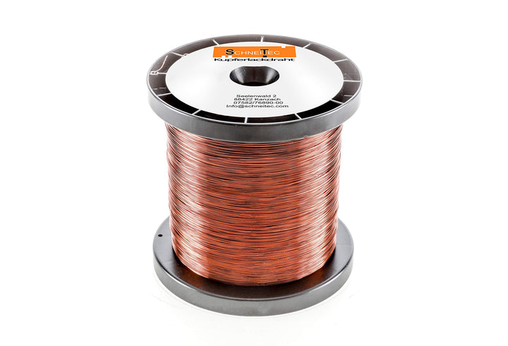 Kupferlackdraht W210 Ø 0,10 mm 200 g CU Lackdraht Grad 2 CUL Kupferdraht Gewicht 200 Gramm Durchmess