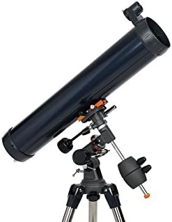 Celestron 31035 AstroMaster 76EQ Newtonsches Spiegelteleskop - mit Zwei Okularen, höheneinstellbarem