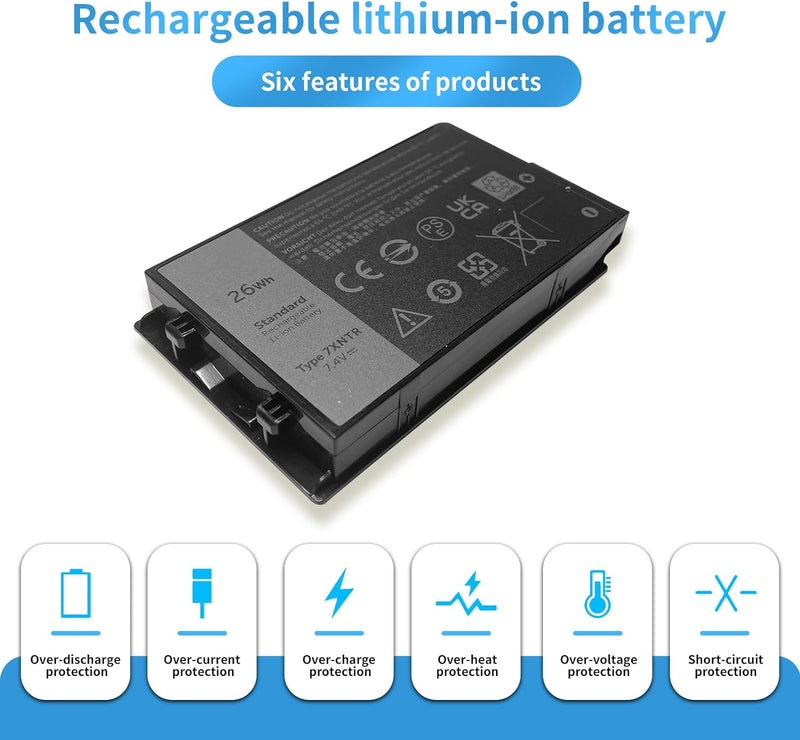 HUBEI J7HTX 02JT7D 7XNTR FH8RW Laptop Batterie Ersatz für Dell Latitude 7202 7212 7220 Rugged Extrem