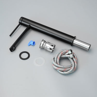 PHASAT Wasserhahn Bad Hoch Aufsatzwaschbecken Armatur, Mischbatterie Einhebelmischer Waschbecken Arm