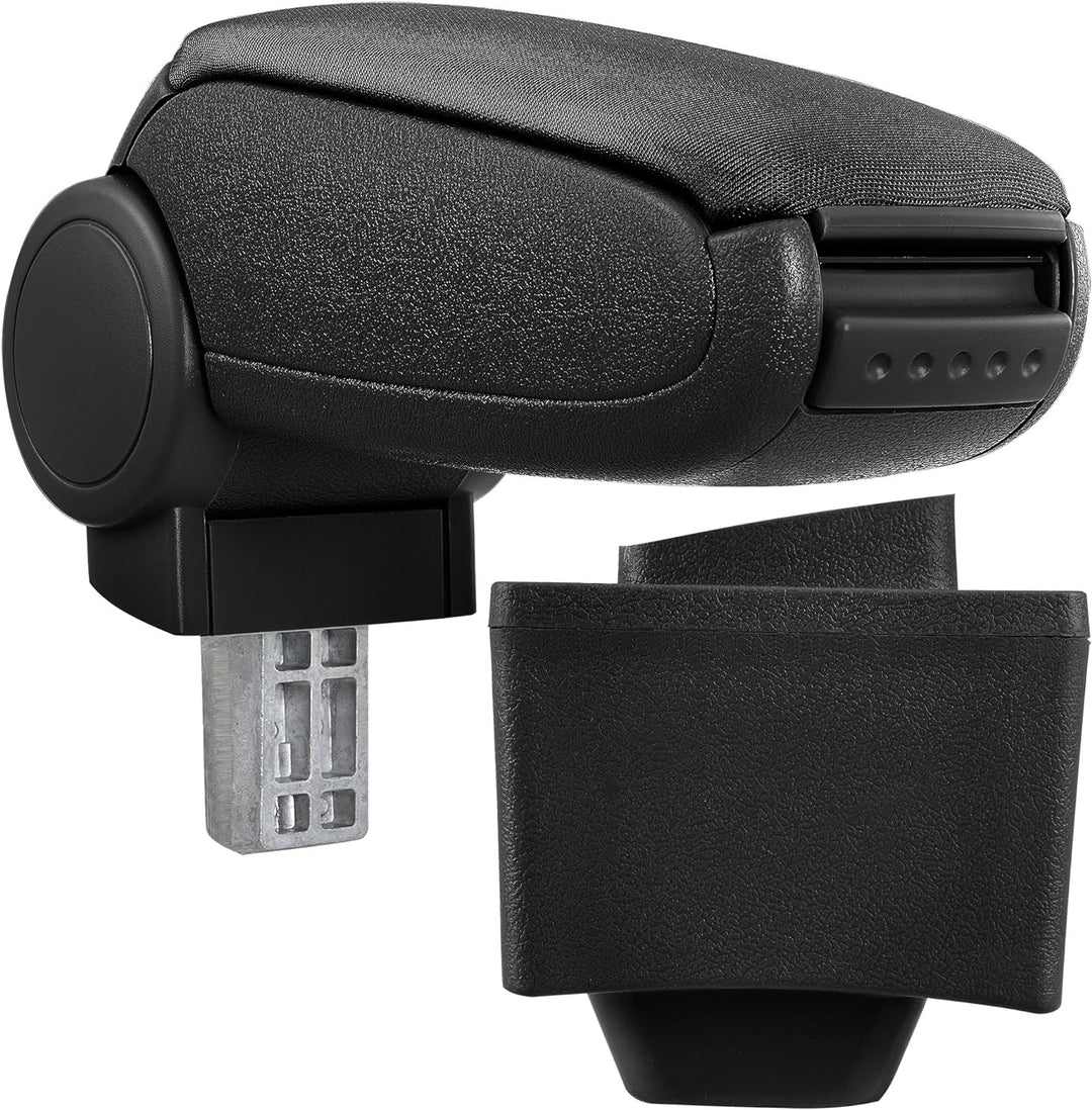 pro.tec Mittelarmlehne Armauflage mit Staufach gepolstert Textil schwarz