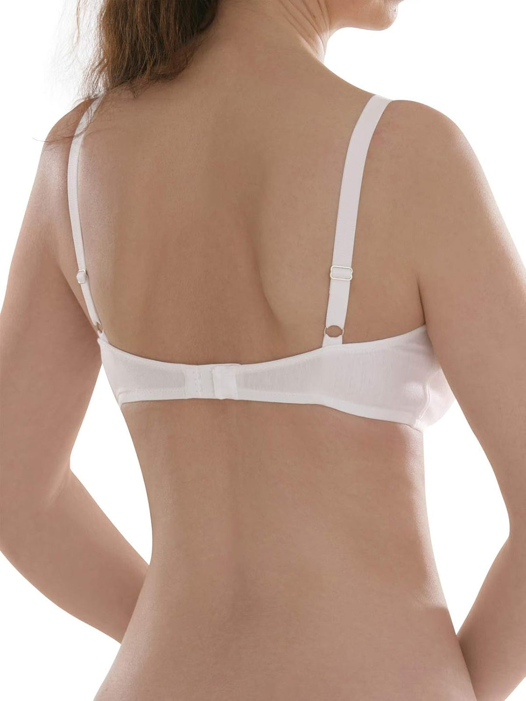 COMAZO Earth 2er Sparpack Damen BH gemoldet, Gr. 70-90 A-C, 80C Weiss