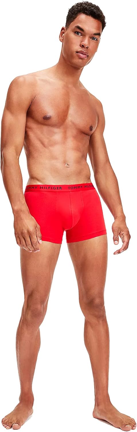 Tommy Hilfiger Underwear-Slips/Boxershorts Herren XL Mehrfarbig (White/Desert Sky/Primary Red), XL M