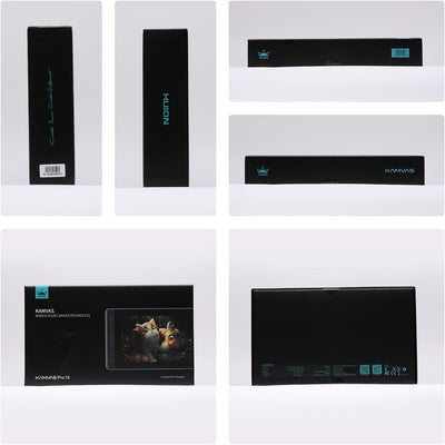 HUION Kamvas Pro 13 Grafiktablett mit Display, 13,3 Zoll HD Pen Batterieloser Stift PW507, Verstellb