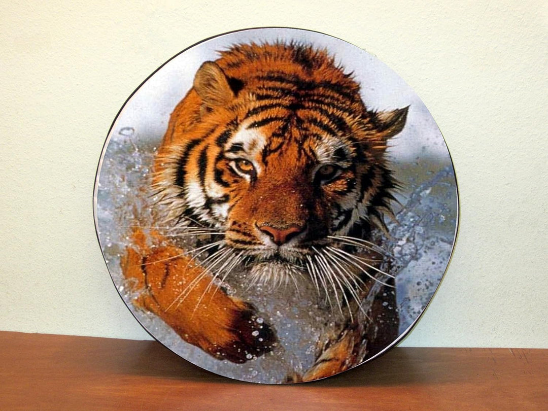 AB3-00194 TIGER 1 Reserveradabdeckung 79x30 cm aus Planenmaterial und Kunstleder Reserveradhülle Ers