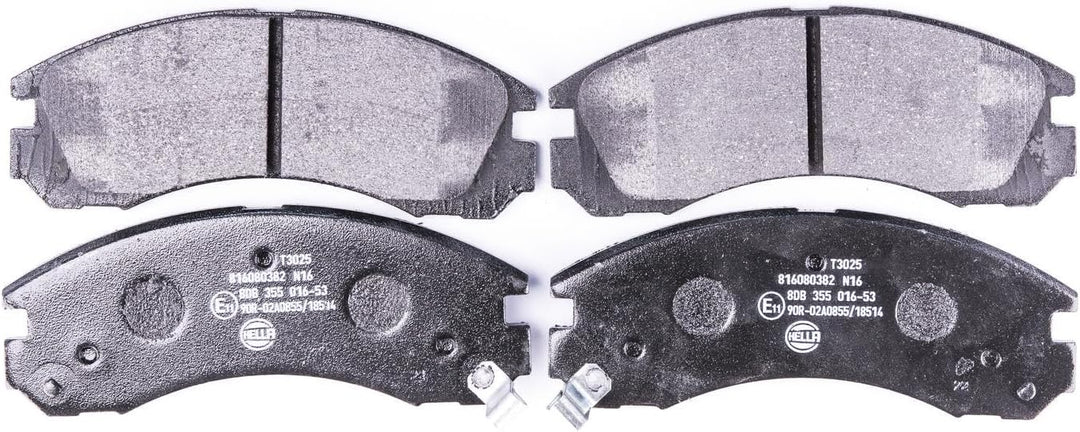 HELLA PAGID 8DB 355 016-531 Bremsbelagsatz - T3025 - Dicke/Stärke: 15.7mm - Bremssystem: Akebono - m