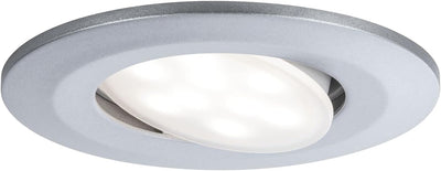 Paulmann 99929 LED Einbauleuchte Calla rund 3er Set 3x6W IP65 neutralweisse Einbaustrahler Chrom mat