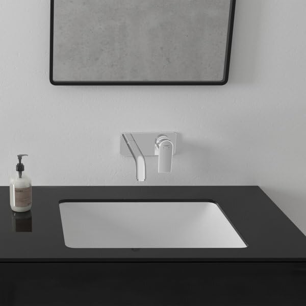 hansgrohe Waschtischarmatur Unterputz Vernis Shape, Wasserhahn Bad für Wandmontage, Badarmatur wasse