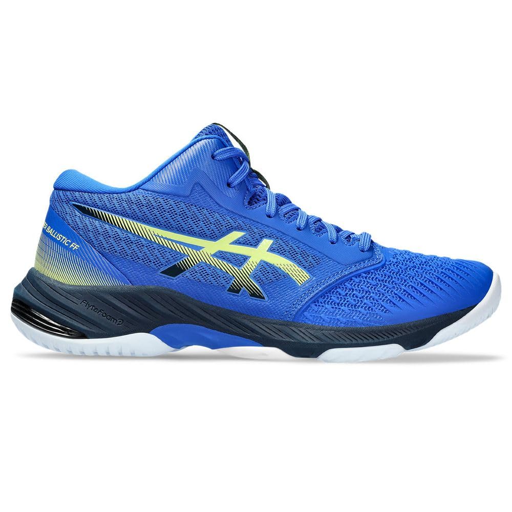 ASICS Damen Netburner Ballistic Ff 3 Sneaker 44 EU Illusion Blue Glow Yellow, 44 EU Illusion Blue Gl