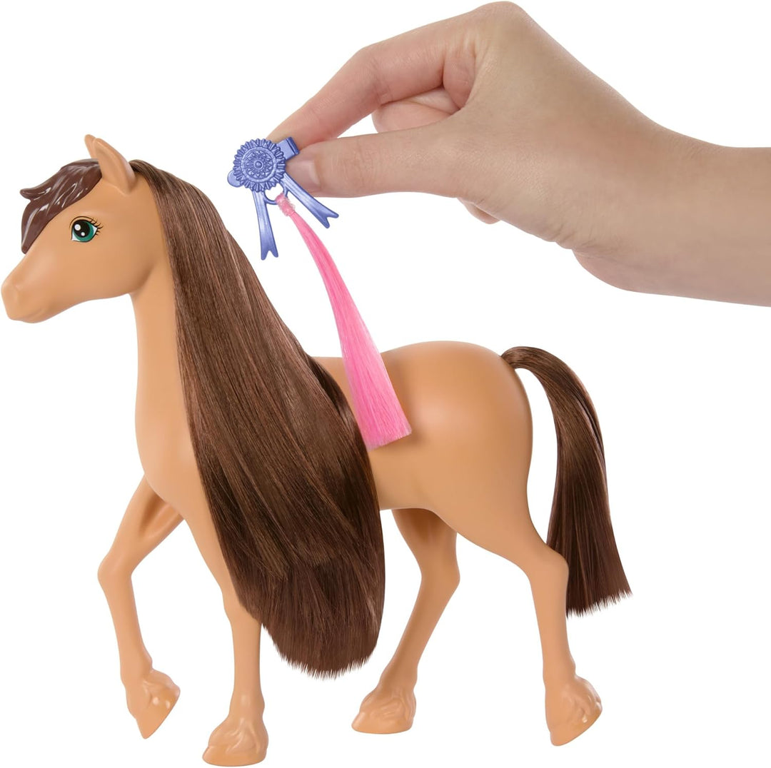 Barbie Pferd - Pony Pepper und Zubehör, inspiriert von Barbie Mysteries: Das geheimnisvolle Pferdeab