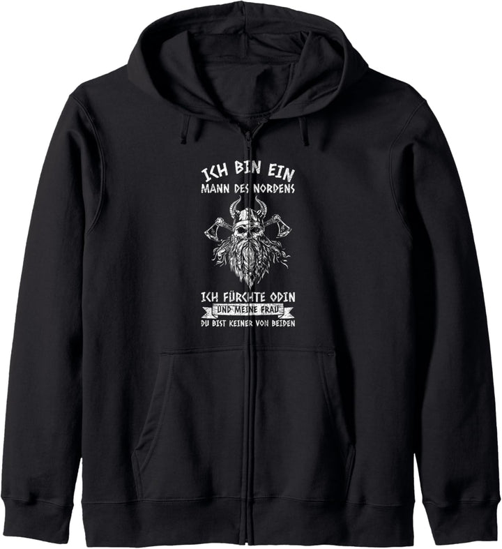 Ich Bin Ein Mann Des Nordens Wikinger Nordmänner Kapuzenjacke