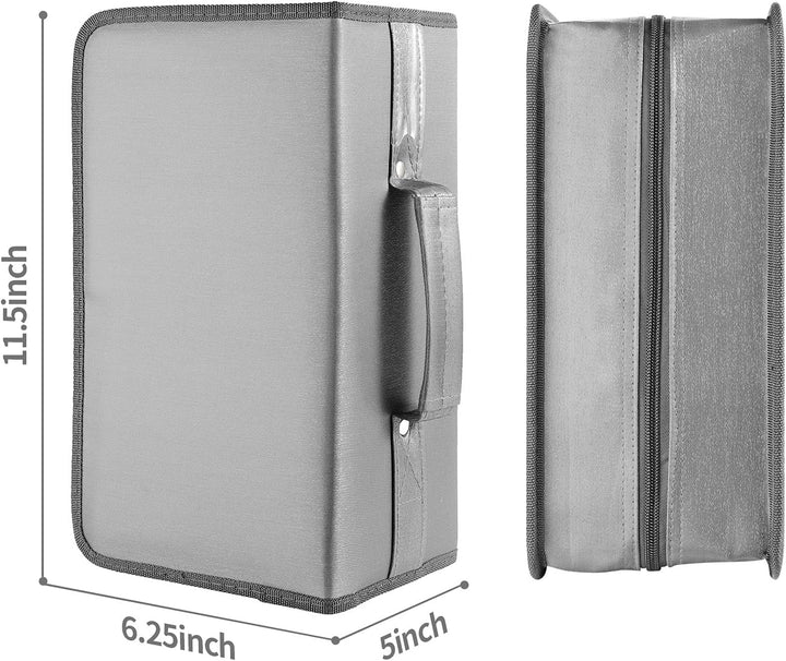 alavisxf xx CD Tasche, 160 CD/DVD Tasche Nylon CD Taschen Aufbewahrung Schutzhülle DVD Lagerung CD T