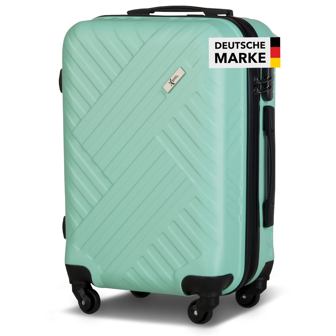 Xonic Design Reisekoffer - Hartschalen-Koffer mit 360° Leichtlauf-Rollen - hochwertiger Trolley mit