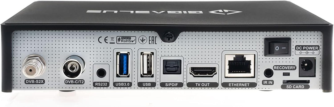 GigaBlue UHD Trio 4K PRO Kabel Sat-Receiver DVB-S2X/C/T2 Tuner | mit 512 GB Festplatte PVR Aufnahmef