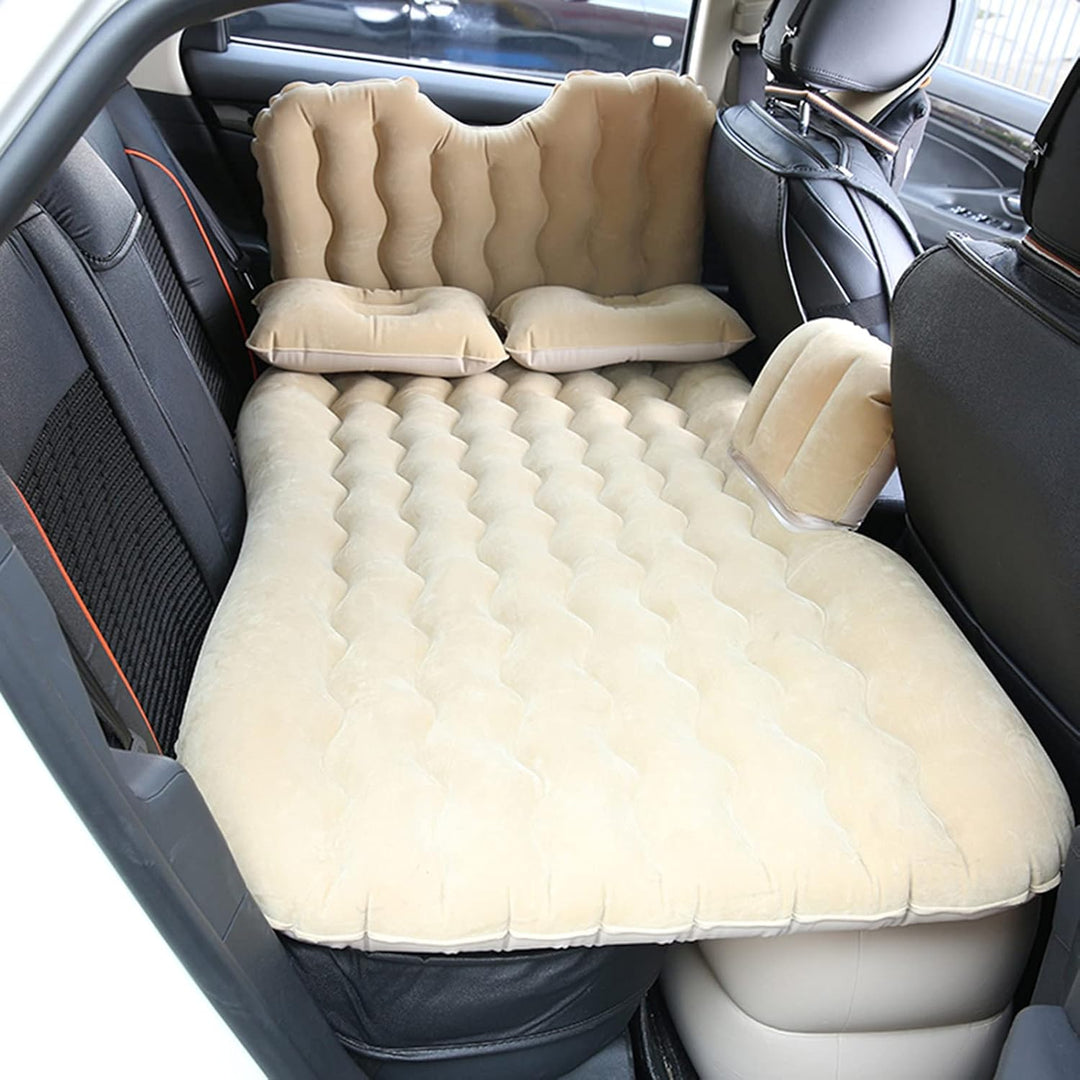 lyrlody Aufblasbare Matratze mit Aufblasbaren Kissen für Camping, Reisen und den Rücksitz Im Auto, W