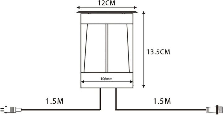 VBLED LED Bodeneinbaustrahler 12V AC mit 5W LED Leuchtmittel Warmweiss
