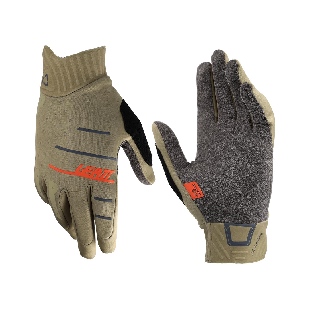 Leatt Unisex – Erwachsene Handschuhe MTB 2.0 Subzero, S/Eu7/Us8, Dune, grün, S