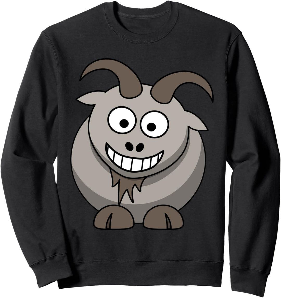 Ziegen-Cartoon Sweatshirt