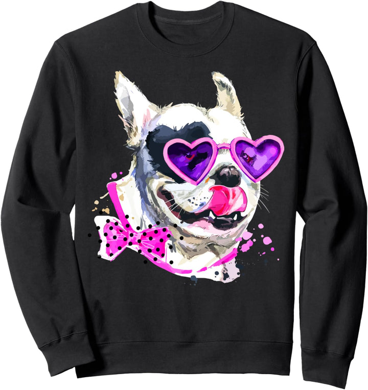 Hund, handgemalter Hund Sweatshirt