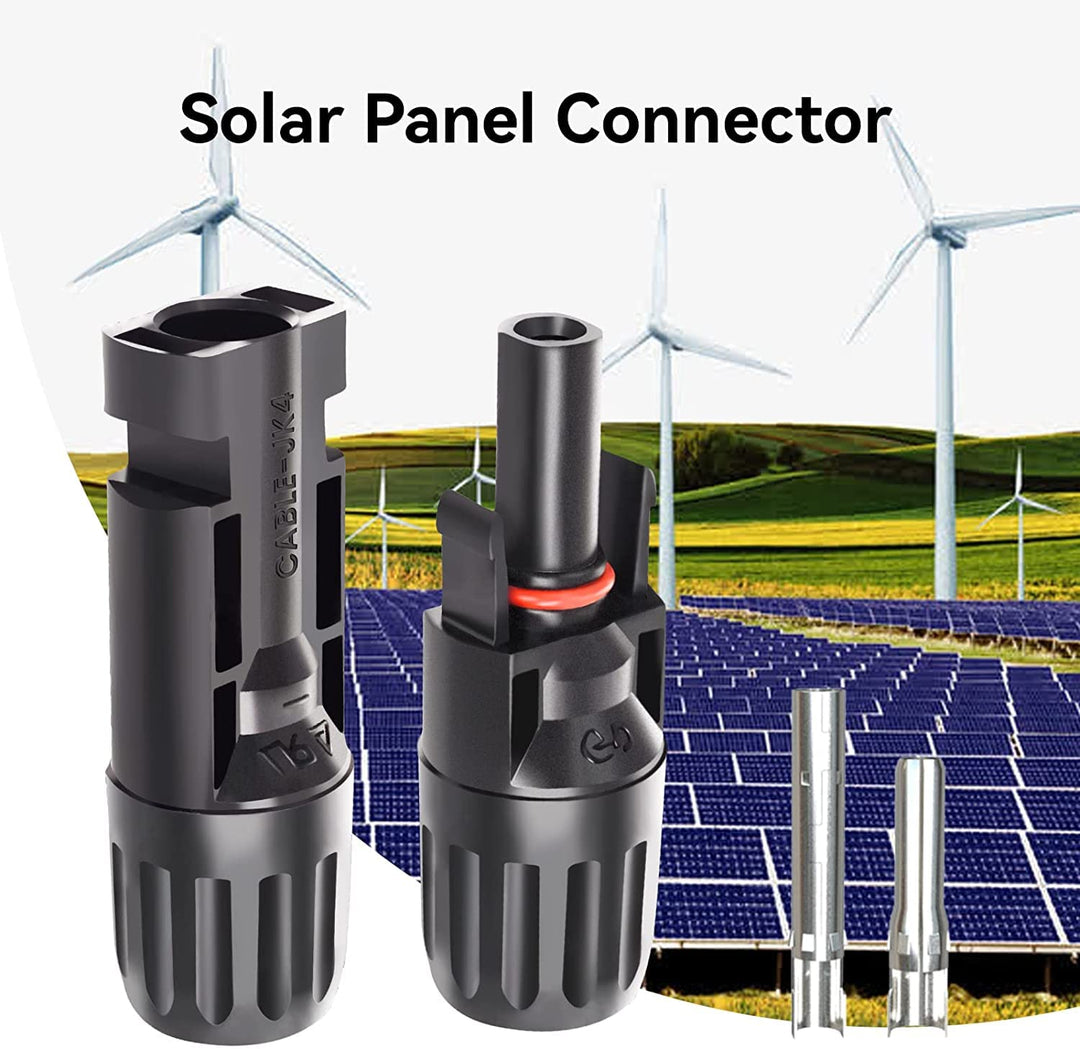 GTIWUNG 20 Paar Männlich/Weiblich Solarpanel Kabelstecker, Solar Panel Kabel Anschlüsse Stecker, Pho