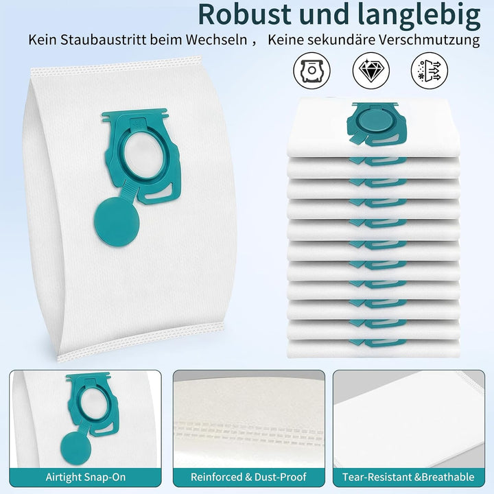 12 Staubsaugerbeutel für Miele TU Guard L1/S1/CO M1 Staubsauger Ersatzteile | Ersatz für Miele S3838