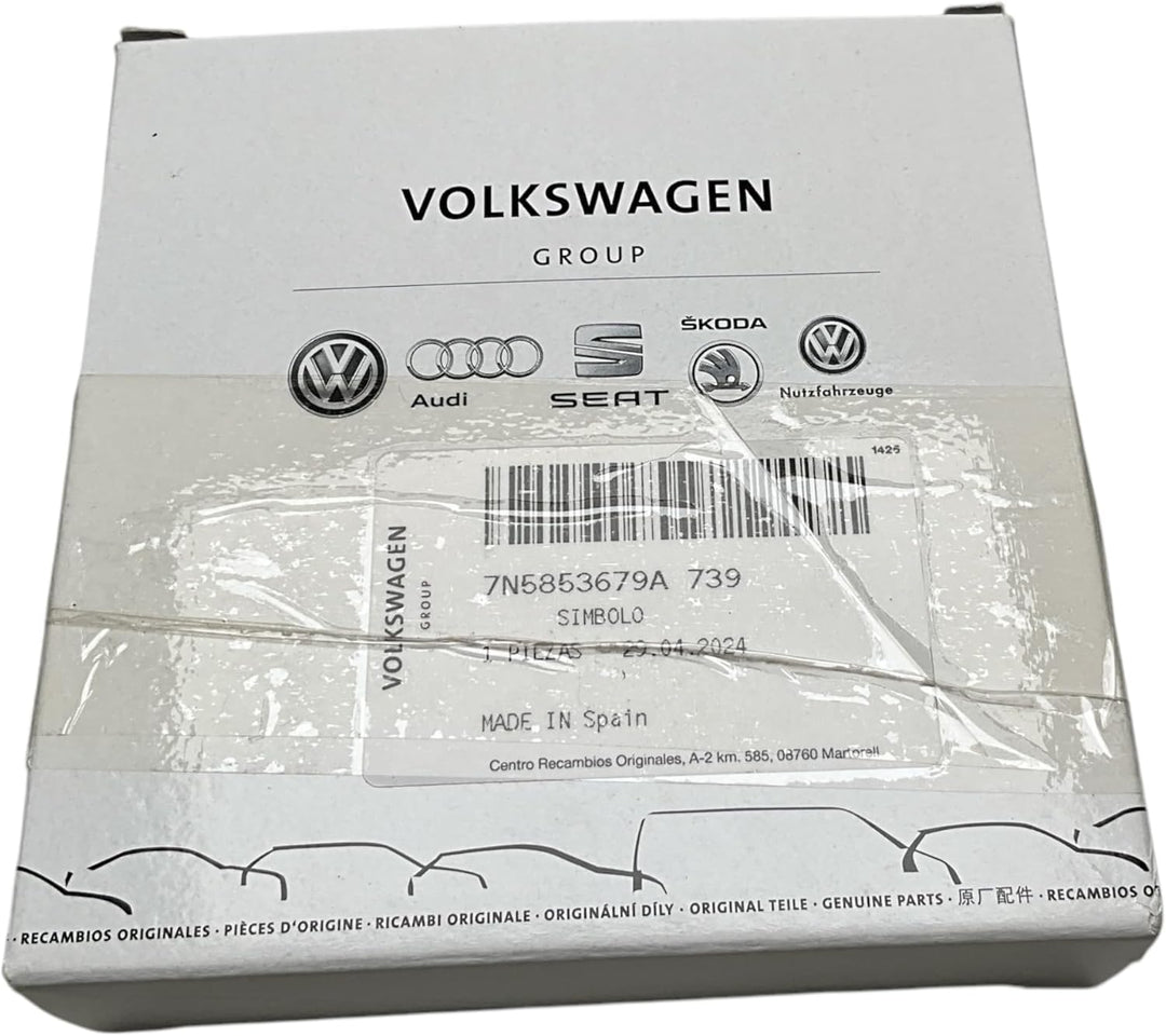 Seat 7N5853679A739 Emblem vorn Seat Zeichen Kühlergrill Logo Chrom