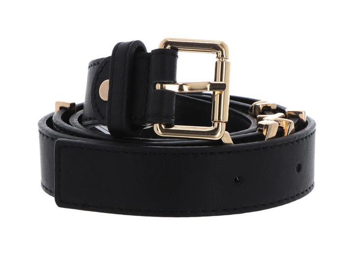 Valentino Damen Emma Winter Gürtel XS Schwarz / Gold, XS Schwarz / Gold