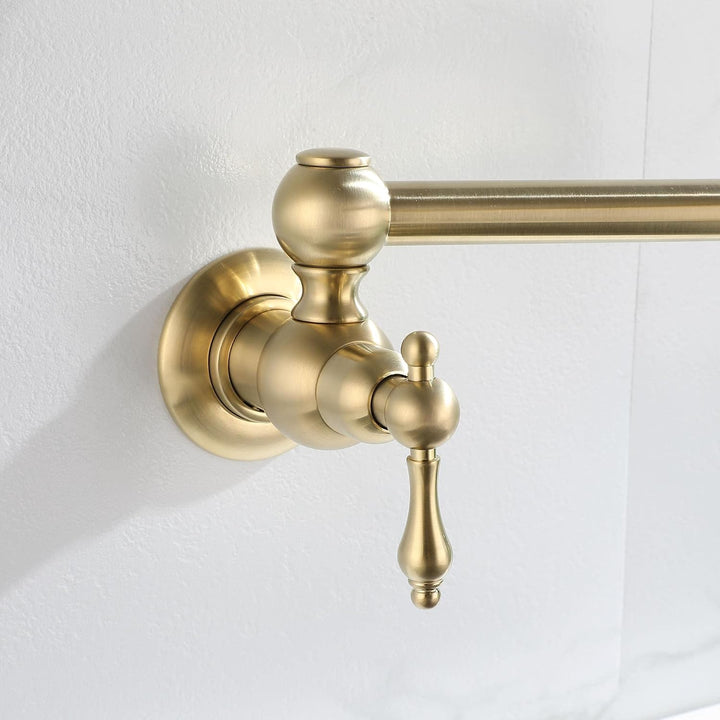 HomeLava Klassisch Faltbar Wasserhahn Küche Wandmontage Spültischarmatur Einhand Küchenarmatur Kaltw