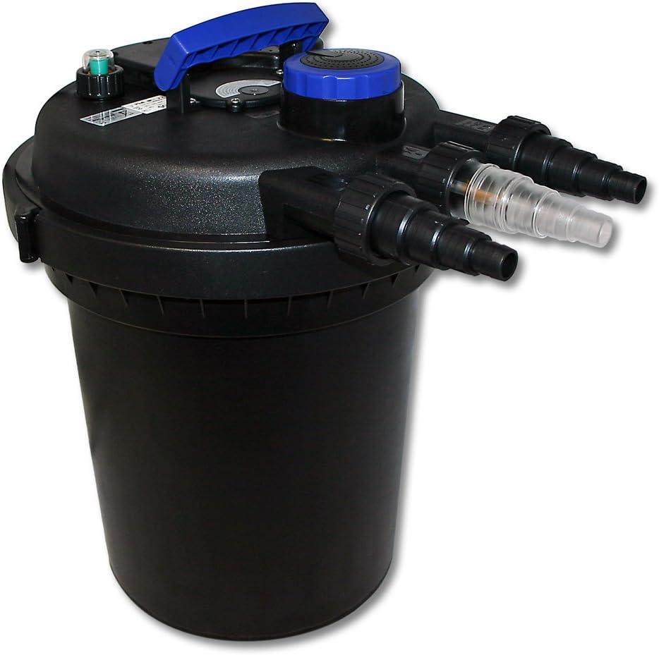 Wiltec Komplettset: CPF-250 Teichdruckfilter bis 10000 L Teich mit 11W Teichklärer, NEO8000 SuperEco
