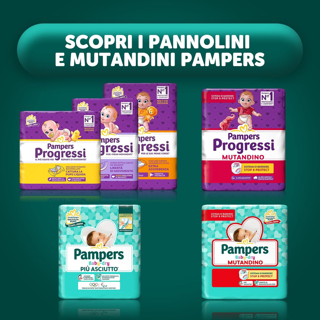 Pampers Sonne und Mond Mini, 126 Windeln, Grösse 2 (3-6 kg) Taglia 2 (Confezione da 126), Taglia 2 (