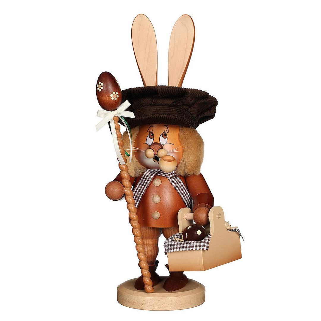 Räuchermann Wichtel Hase mit Eierkorb