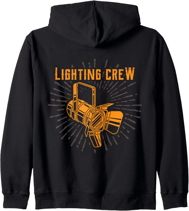 Lichttechniker Lighting Crew Veranstaltungstechniker Kapuzenjacke