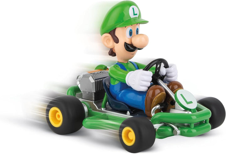 Carrera - 370200984P RC I 2,4GHz Mario Kart Pipe Kart I Luigi RC-Fahrzeug I Offiziell lizenziert I A