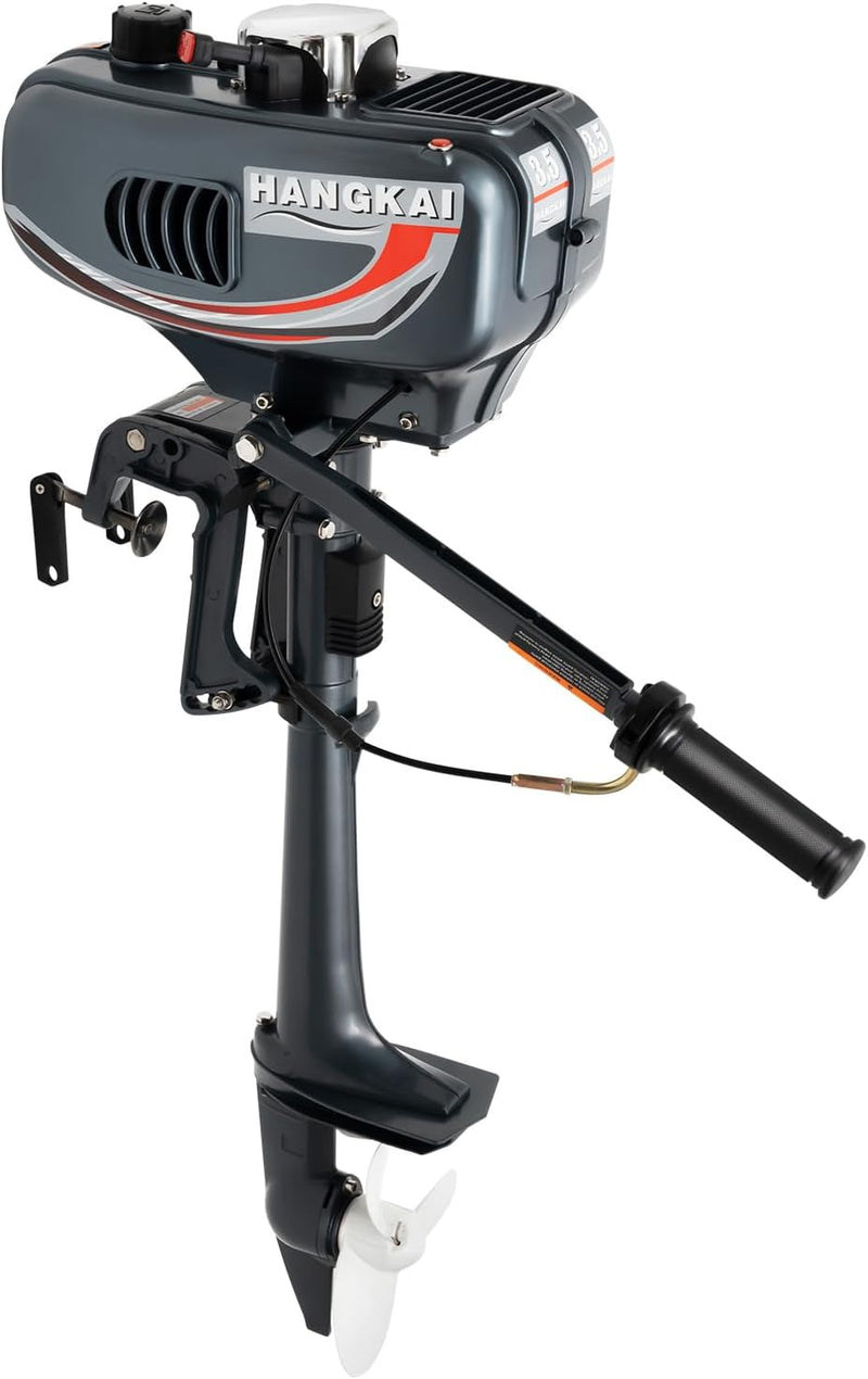 soudesileim 3.5 Ps 2 Takt Benzin Aussenbordmotor, Bootsmotor Wasserkühlung CDI, Geringer Kraftstoffv