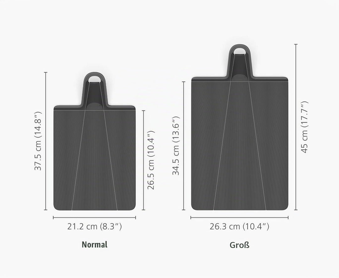 Joseph Joseph Chop2Pot Plus faltbares Schneidebrett mit Griff (gross) - Schwarz 45L x 7B cm Black, 4