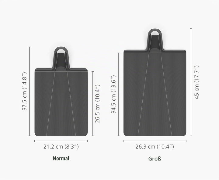 Joseph Joseph Chop2Pot Plus faltbares Schneidebrett mit Griff (gross) - Schwarz 45L x 7B cm Black, 4