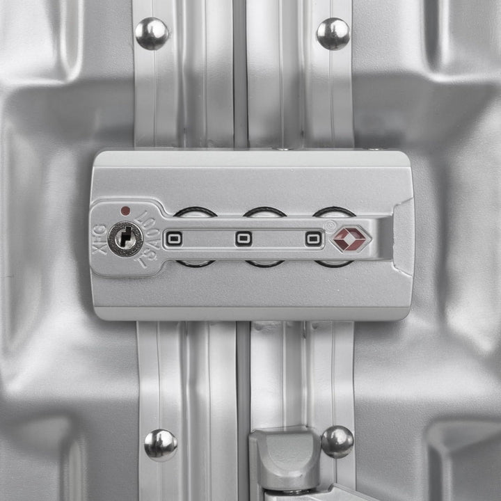 Travelhouse London Koffer Silber S-55cm, M-65cm · 2er-Set · Alu-Rahmen · Polykarbonat Hartschale · H