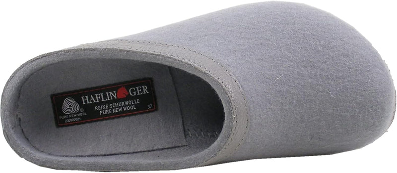 HAFLINGER Grizzly Torben 713001 Damen Herren Hausschuhe Pantoffeln Wolle 41 EU Grau, 41 EU Grau