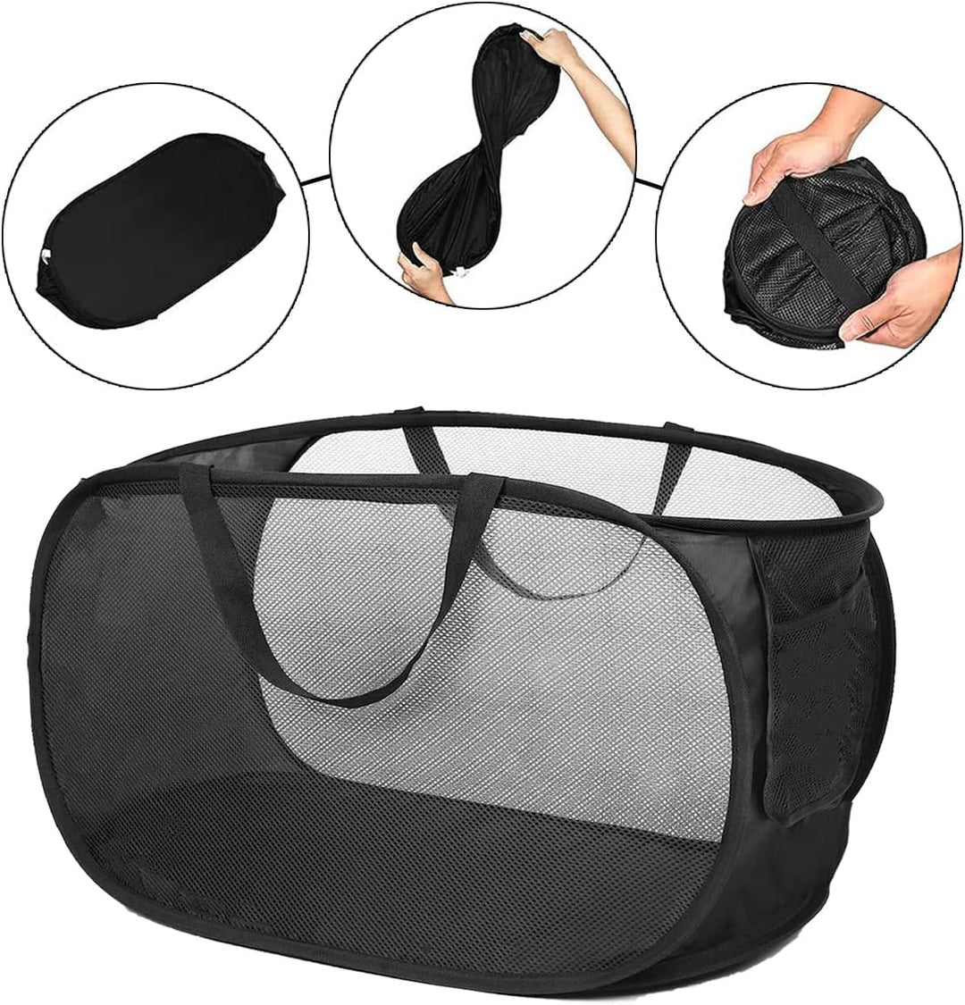 Pop Up Wäschekorb Faltbarer Wäschekorb 2 Stk(36 * 36 * 58 Cm) Wäschetonne Wäschekorb klappbar mit Gr