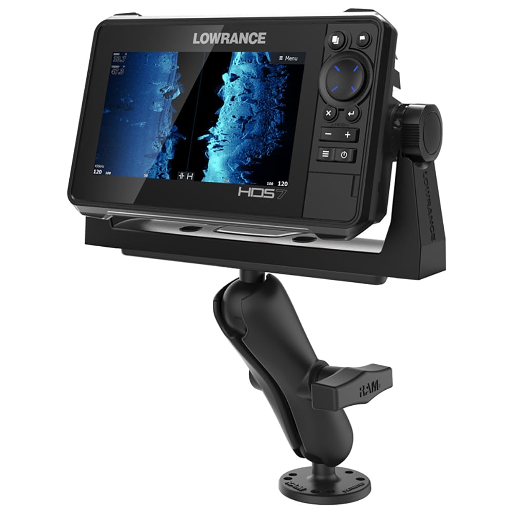 RAM MOUNTS Mounting kit for echosounder to Flat Surface RAM-111U Mittlerer Arm, Mittlerer Arm